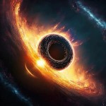 Supermasivní černá díra za sebou zanechává 200 000 světelných let dlouhý most novorozených hvězd