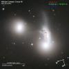 Trojice galaxií a gravitační přetahovaná