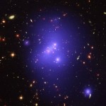 Tři observatoře NASA zvážily mladou kupu galaxií