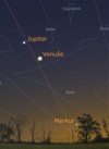 Planety Venuše a Jupiter na březnové obloze