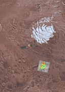 Odhaleno jezero slané vody pod polární čepičkou Marsu